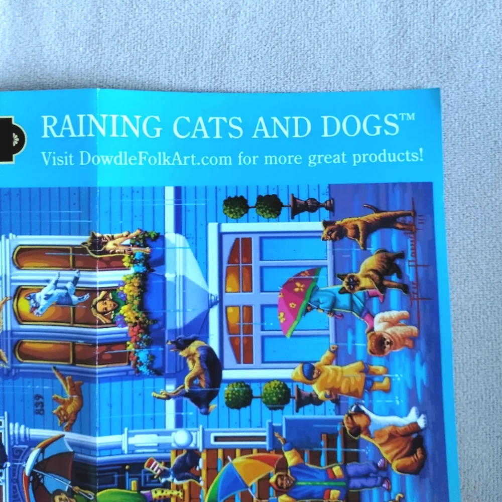 Dowdle Puzzle NEW Raining Cats and Dogs 500 Piece - Picture 7 of 9